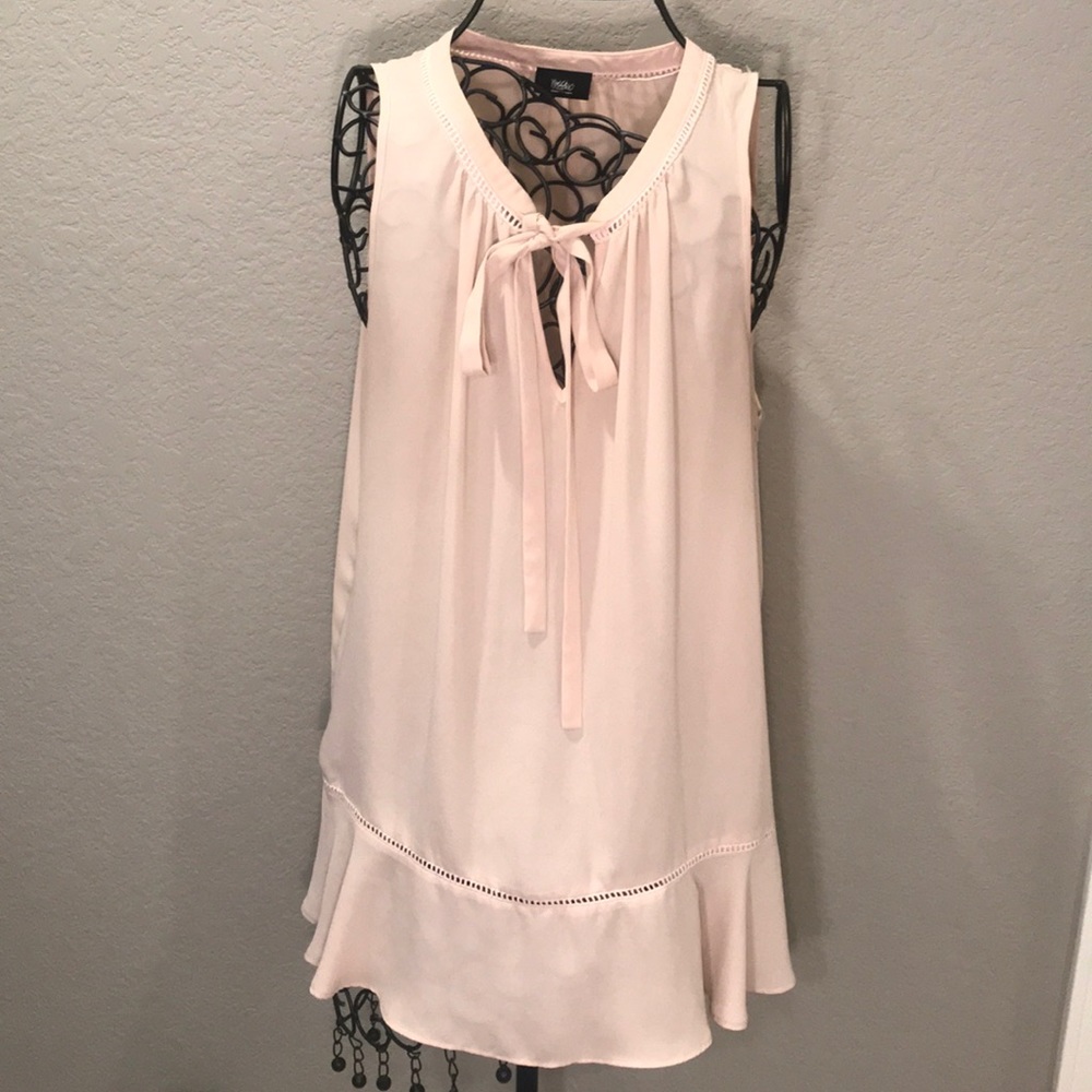 Sleeveless Baby Pink Blouse